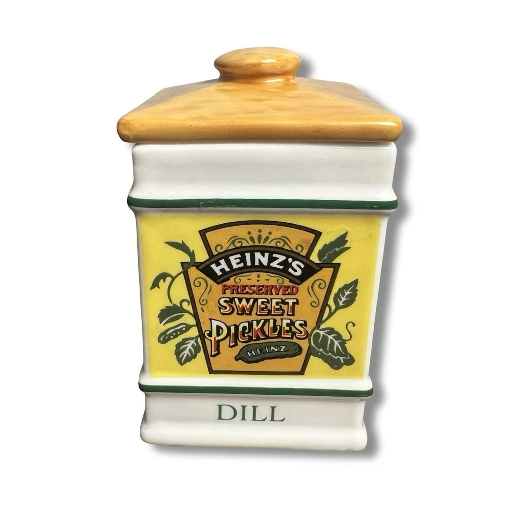 Country Store Spice Jar Collection - Porcelain - Vintage - Dill‎